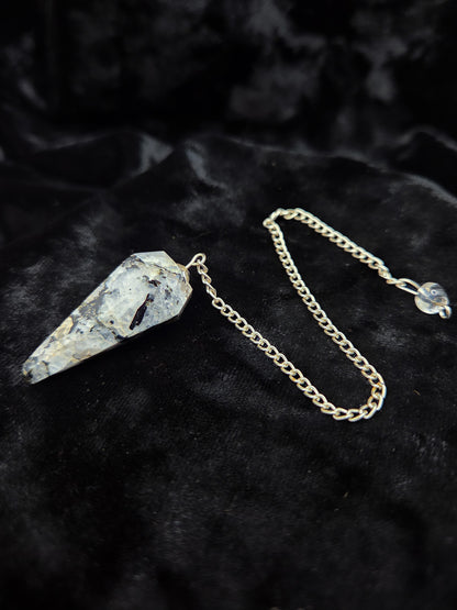 Tourmalinated Quartz Pendulum
