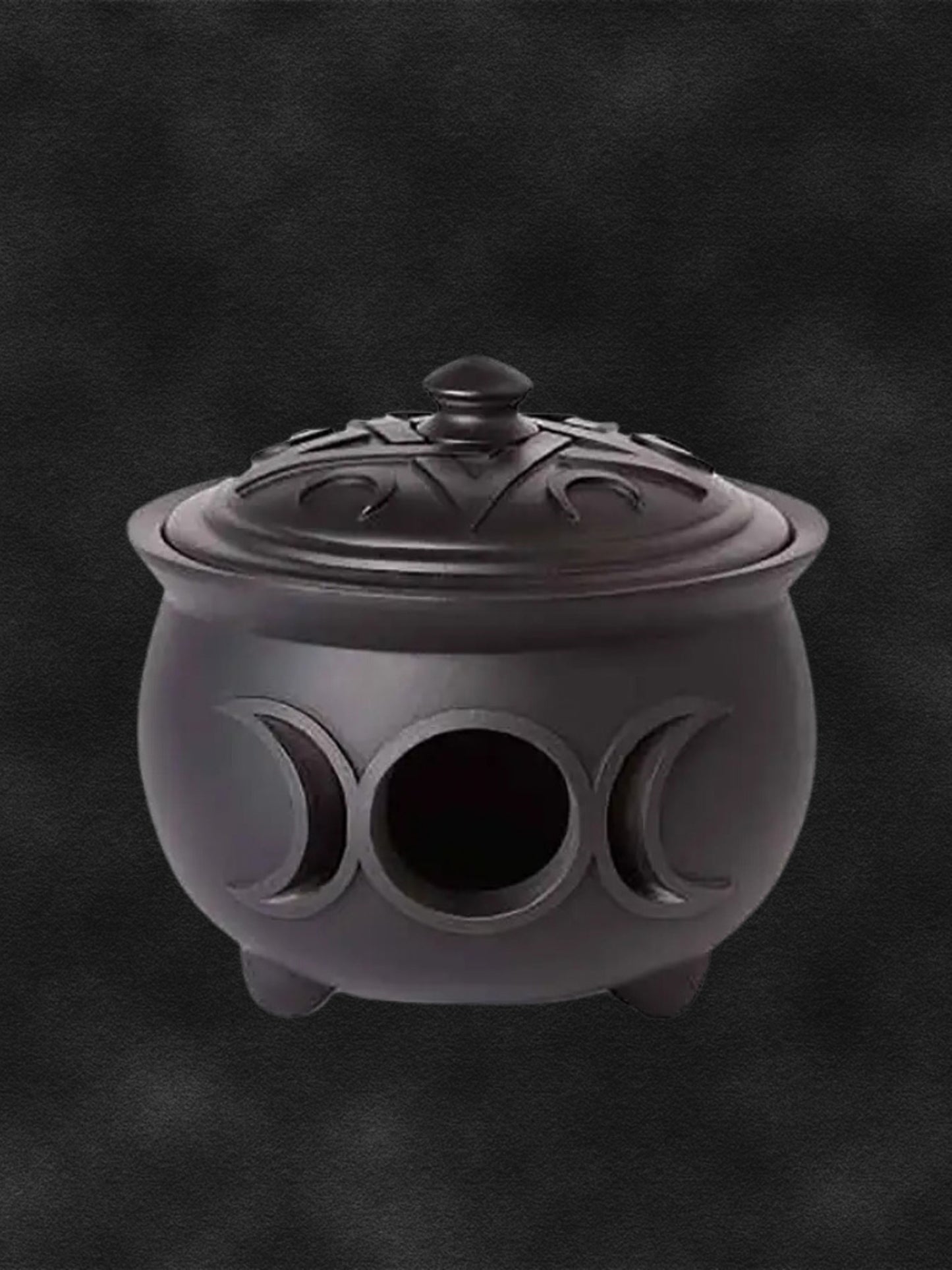 Triple Moon Cast Iron Cauldron