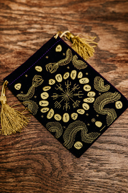 Velvet Snake Rune Pouch
