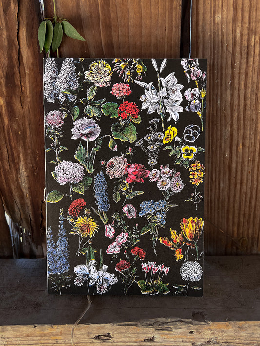 Vintage Botanical Flower Garden Notebook