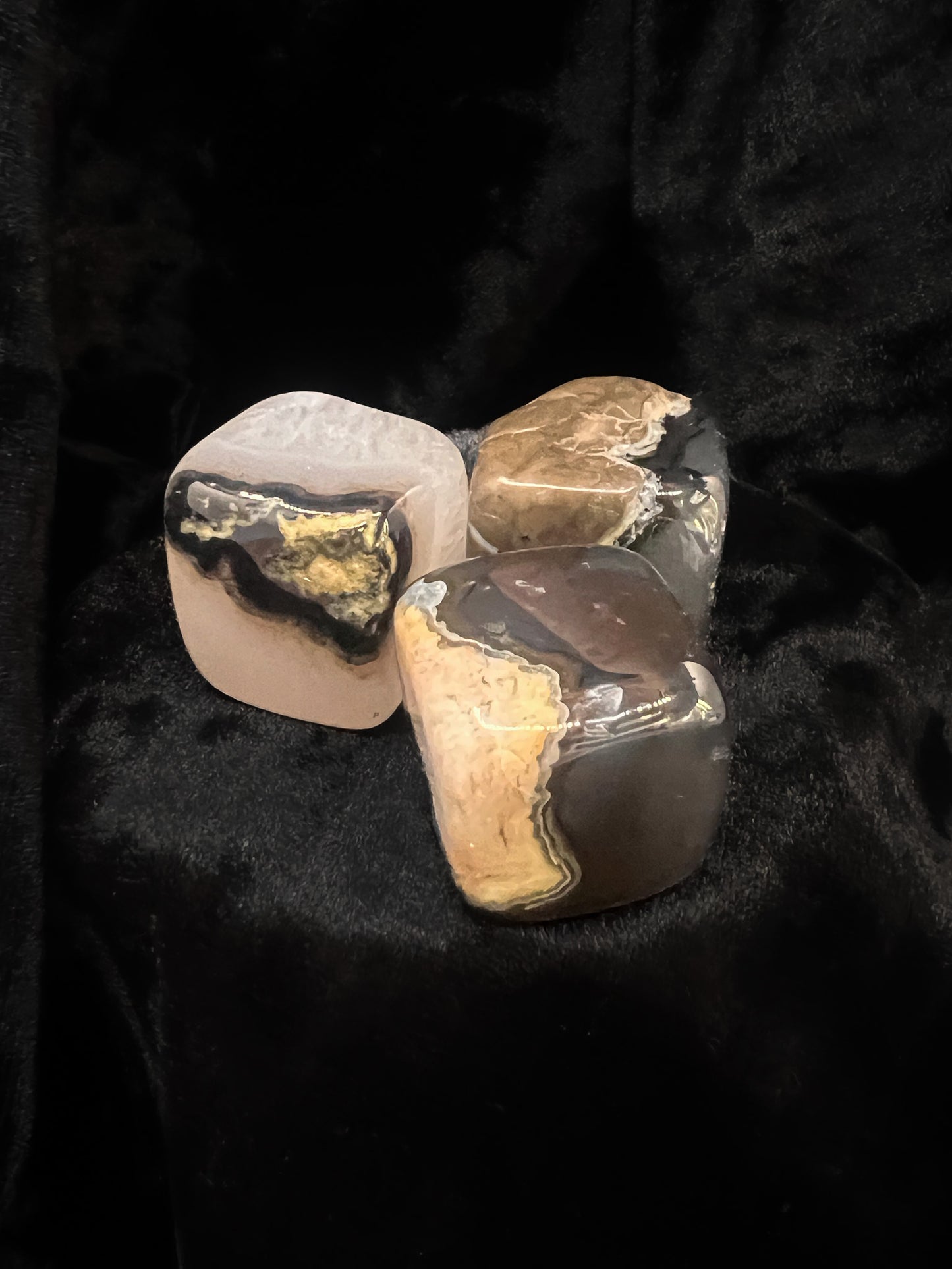 Volcano Agate Shape Cube