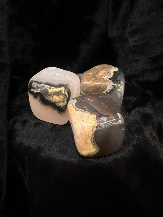 Volcano Agate Shape Cube