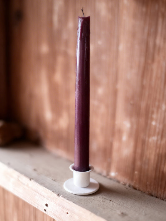 White Iron Round Taper Holder