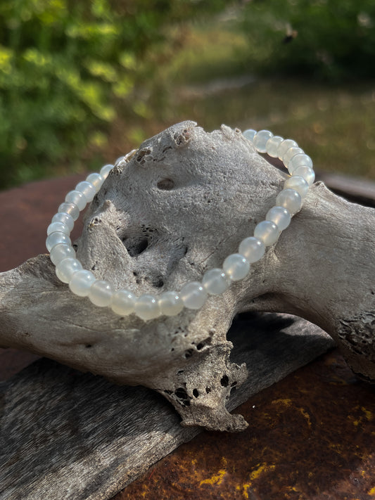 White Moonstone Bracelet