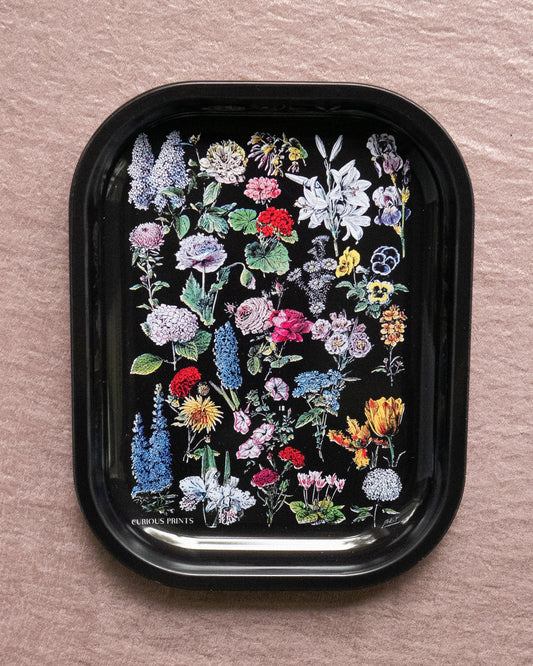 Wildflowers Black Altar Tray