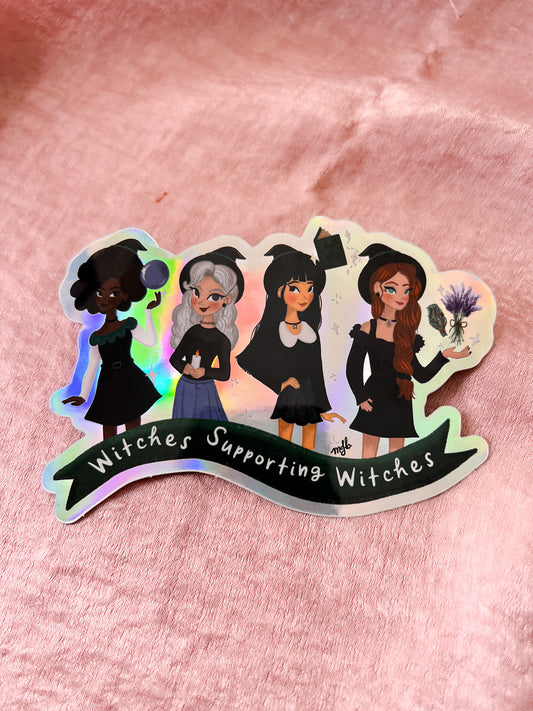 Witches Supporting Witches Sticker