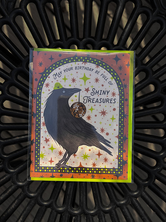 Wonderful Crow Birthday Card