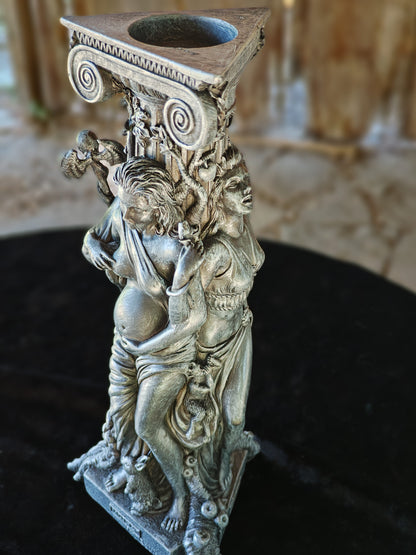 Mother Maiden Crone Large Column Cande Holder