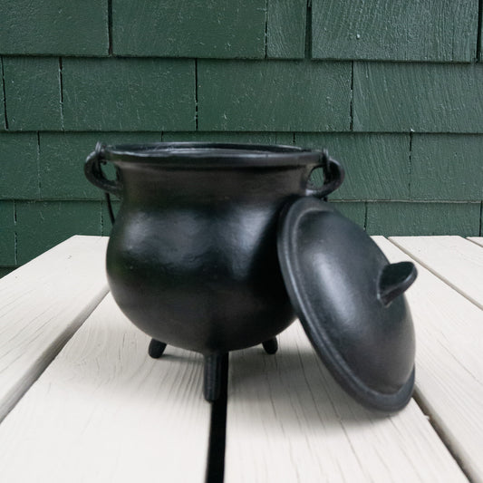 XL Plain with Lid Cast Iron Cauldron