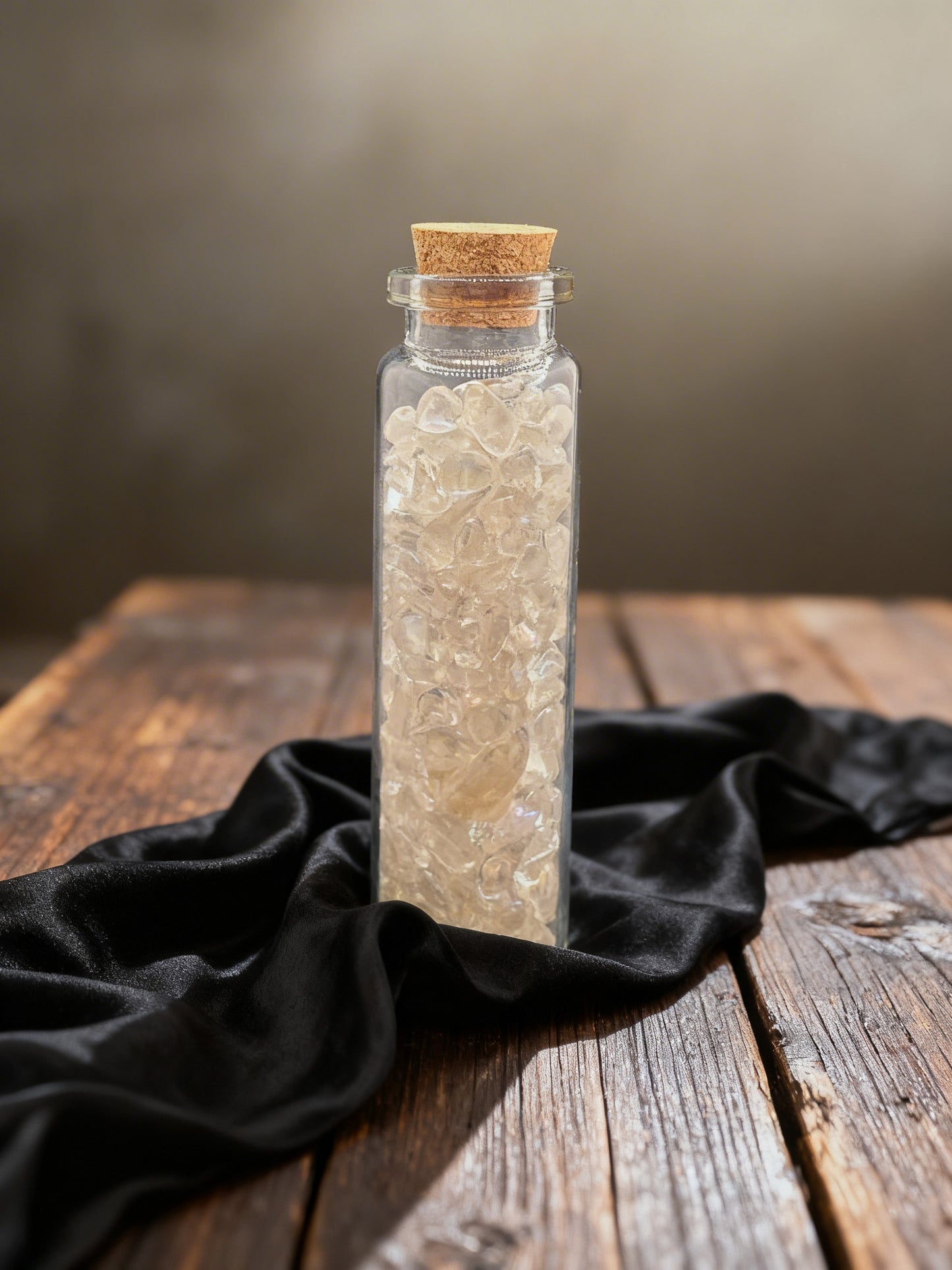 Angel Aura Quartz Crystal Chip Jar
