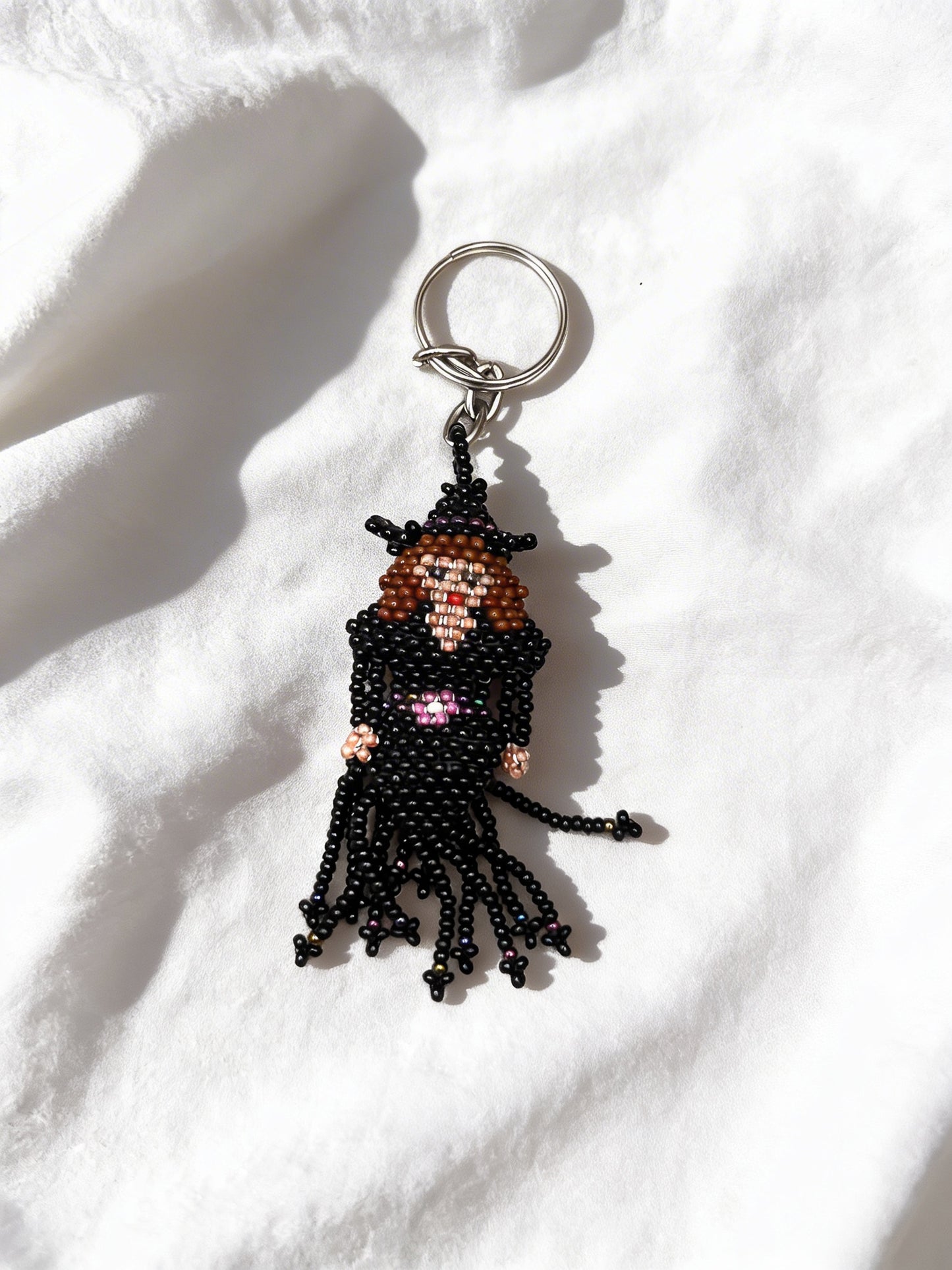 Beaded Witch Keychain