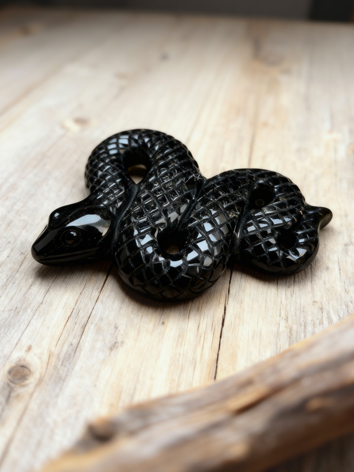 Black Obsidian Snake