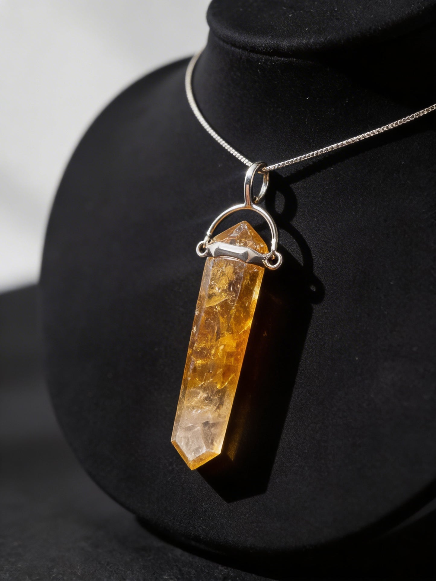 Citrine Point Pendant