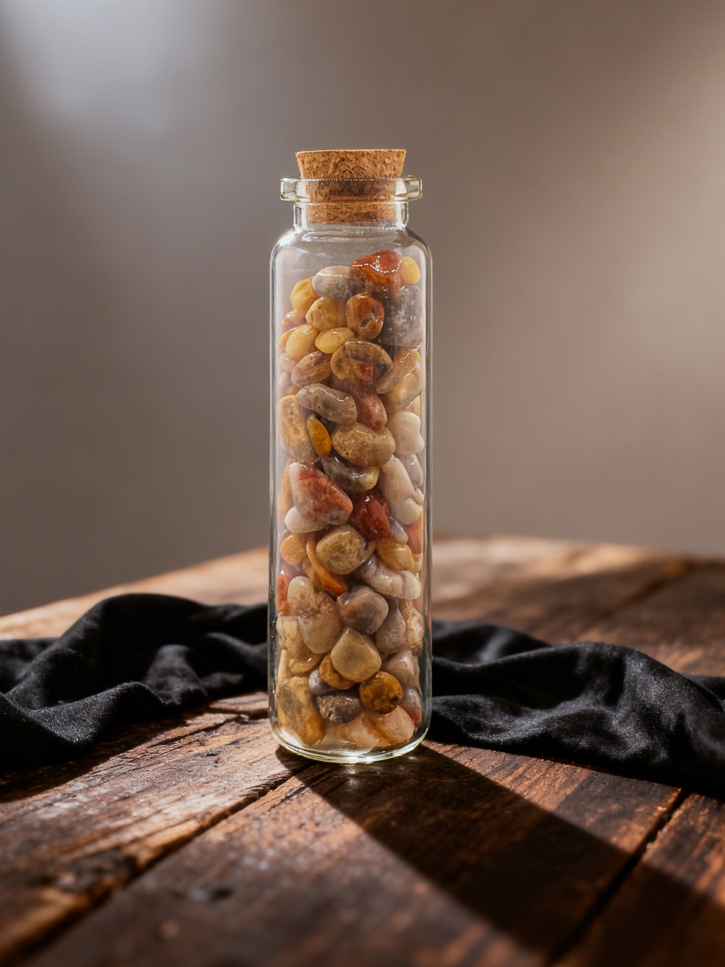 Crazy Lace Agate Crystal Chip Jar