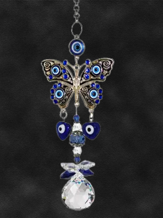 Evil Eye Butterfly Suncatcher