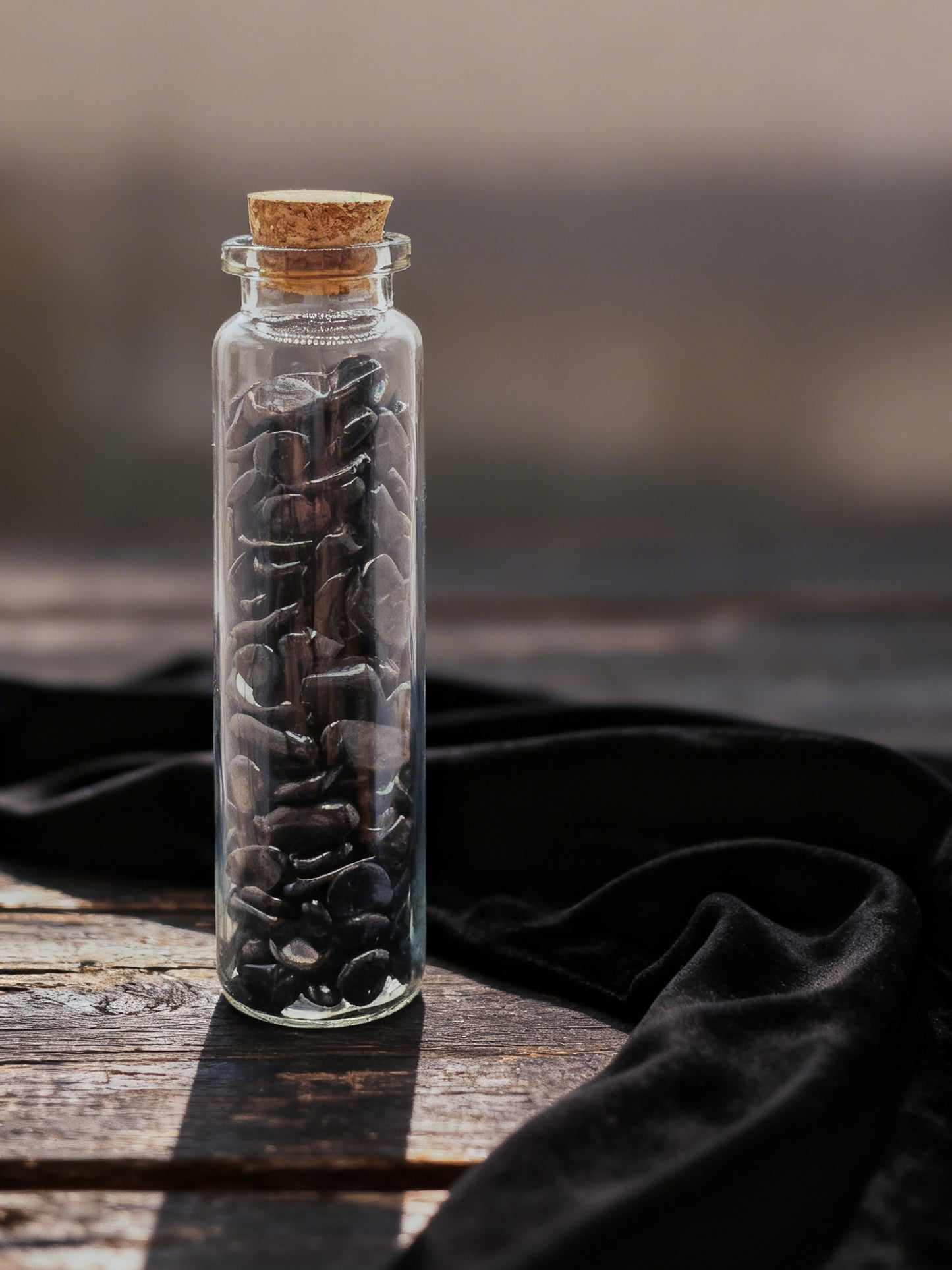 Hypersthene Crystal Chip Jar