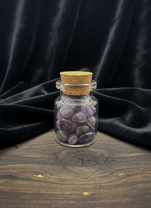 Iolite Crystal Chip Jar