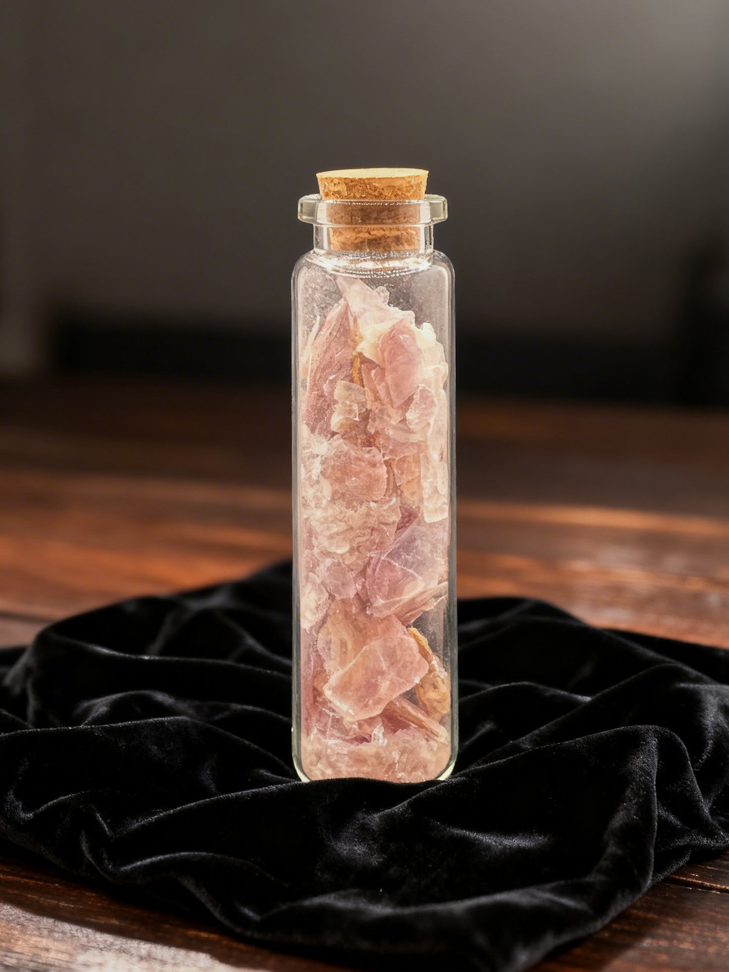 Lepidolite Crystal Chip Jar