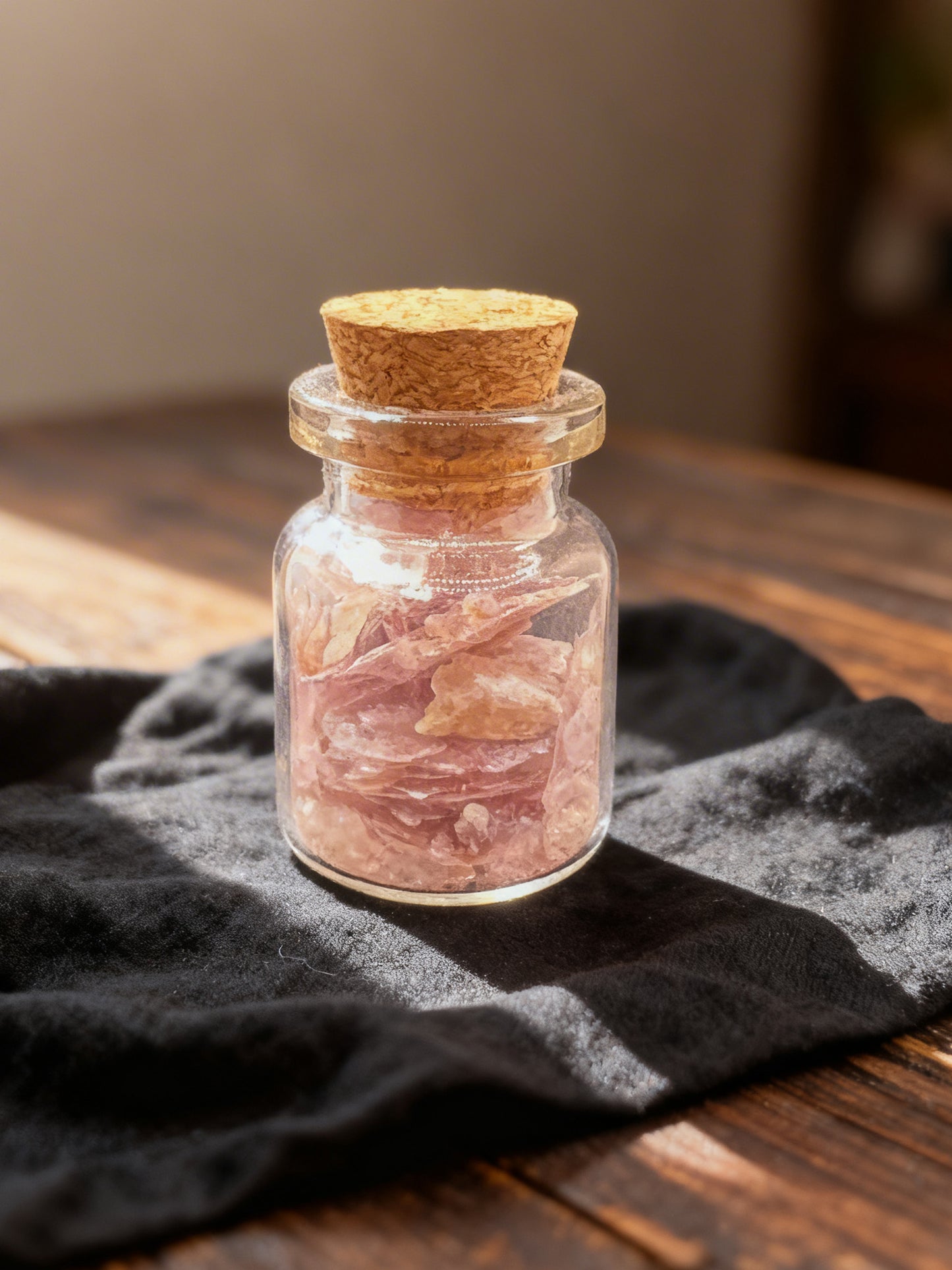 Lepidolite Crystal Chip Jar