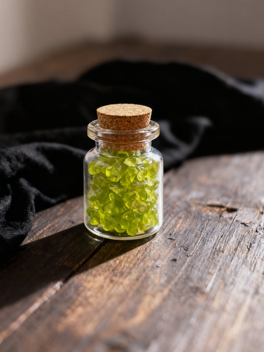 Peridot Crystal Chip Jar