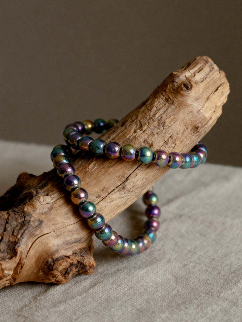 Rainbow Hematite Bracelet (6mm)
